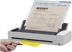 Fujitsu ScanSnap iX1300 Compact Wi-Fi Document Scanner, 600 Dpi Resolution, 2.4 GHz / 5 GHz Frequency Band, ADF, 3 Color LED, 30 ppm Scanning Speed, For Mac / PC, White