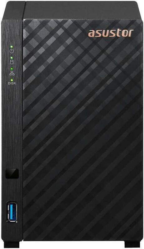 

Asustor RTD1296 2 Bay Realtek Quad-Core 1.4GHz 1GB External Tower Storage, AS1102T, Black