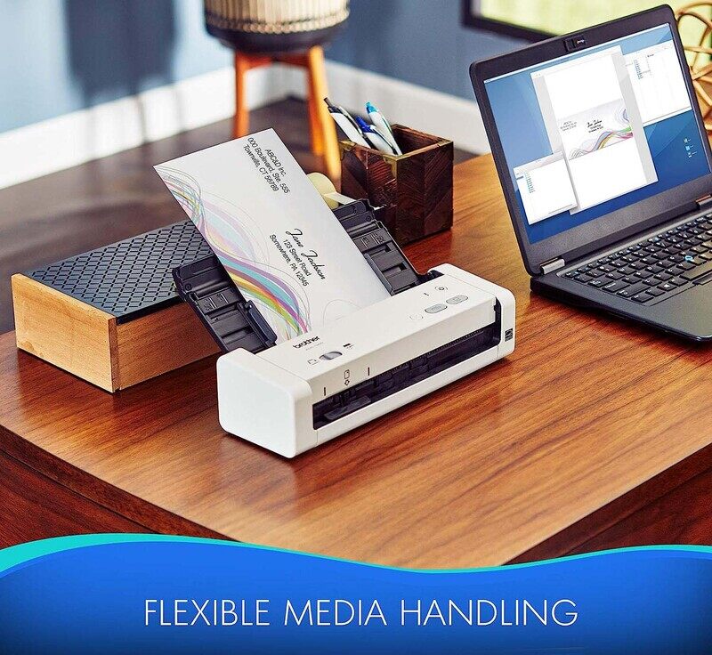 Brother ADS-1200 Compact Color Desktop Scanner with Duplex, White