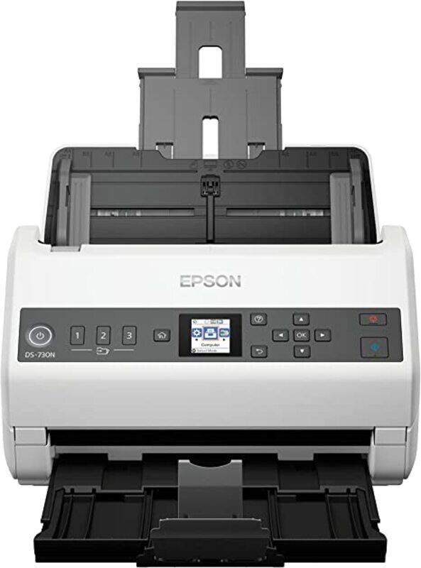 

Epson WorkForce DS-730N Network Color Document Scanner, White