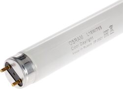 Osram/ Ledvance Fluorescent Tube Light Basic T8 L 18 Watts 6500k Day Light Otf18W 0.6 m- Pack of 5