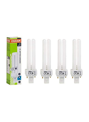 Osram Dulux D CFL Bulb, 13W 2 Pin, 4 Pieces, Cool White