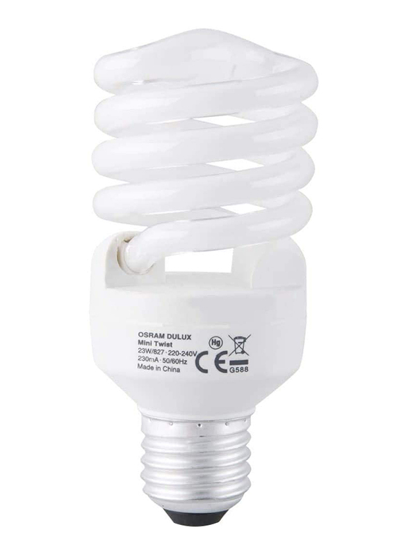 Osram Duluxstar Mini Twist Spiral CFL Bulb, 23W, 1600 Lumens, 5 Pieces, Warm White