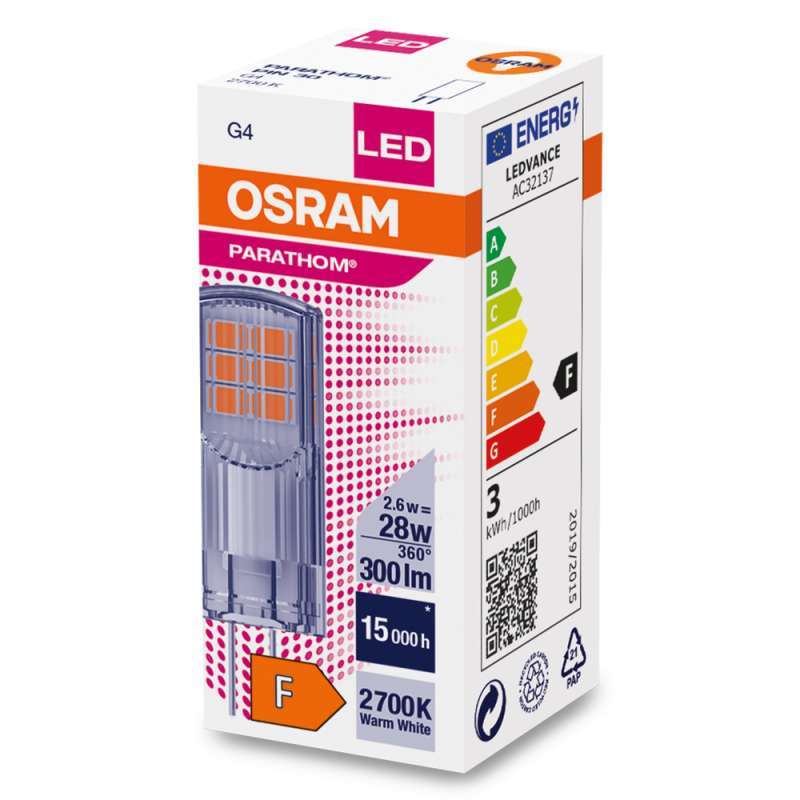 Ledvance LED lamp PARATHOM LED PIN 12V 28 2.6 W/2700 K G4 Warm White
