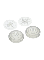 Honeywell North Cover Assembly Filter Retainer for N Series Respirators, N750036, White, 4 Piece