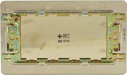 Schneider Electric Blank plate, Ultimate, 2 gangs, polished brass - GU8420-PB