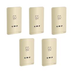 Schneider Electric Avataron Gold - Shaver Socket 115-230 V - Pack of 5