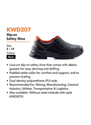 Honeywell Kings KWD207 Low-Cut Slip-On Leather Industrial Safety Working Boots, Black, Size 8/42EU