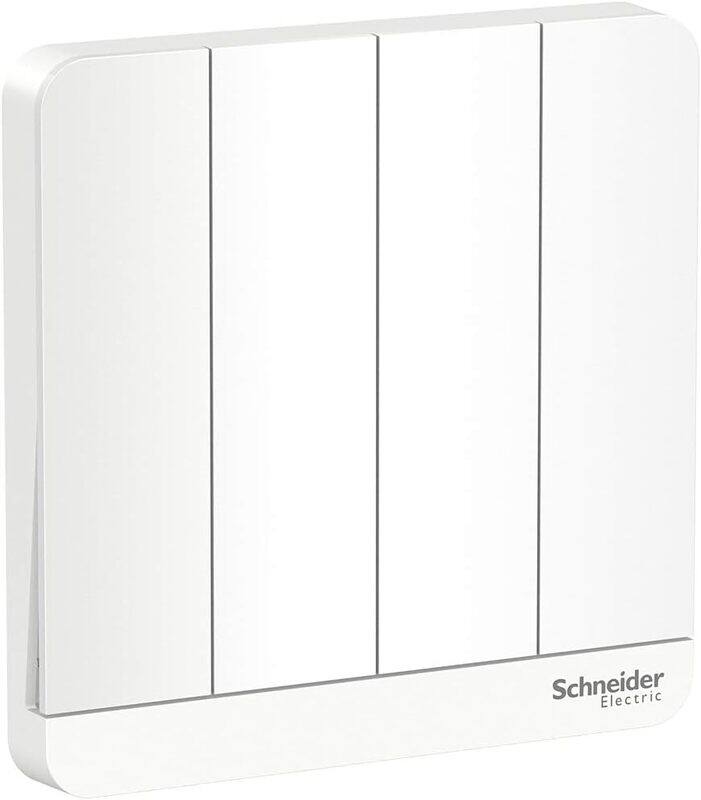 Schneider Electric AvatarOn E8334L2_WE 4 switches 16AX 250V 2 way White - Pack of 5