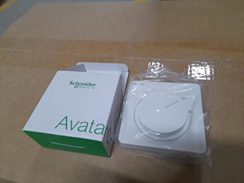 Schneider Electric AvatarOn Rotary Push Dimmer Switch 250V White - E8331RD250_WE - Pack of 5