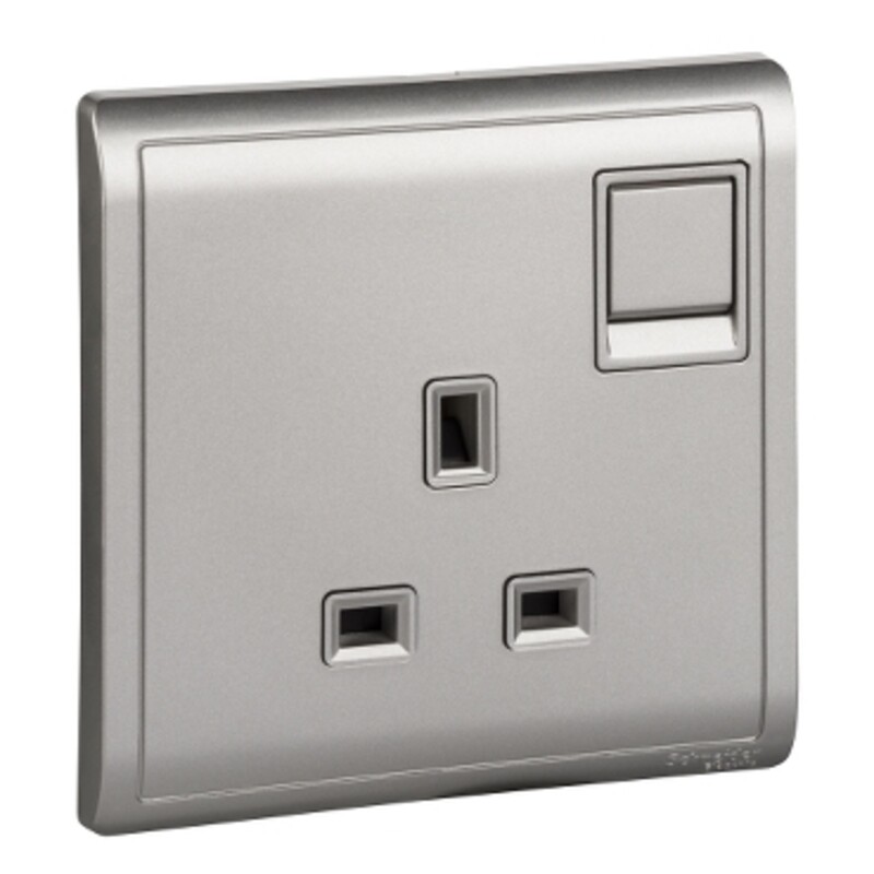 

Schneider Electric Pieno 15A 250V 1 Gang 3 Pin Switched Socket - Aluminium Silver (Model Number - E8215_15_AS_G1)