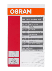 Osram E27 LED Bulb, 8.5W, Day Light White