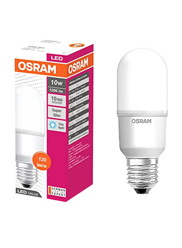 

Osram E27 Value Stick LED Light, 9W, 6500K, White