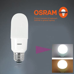 Osram Value Stick LED Bulb, 10W, E27, 6500K, 10 Pieces, Cool White