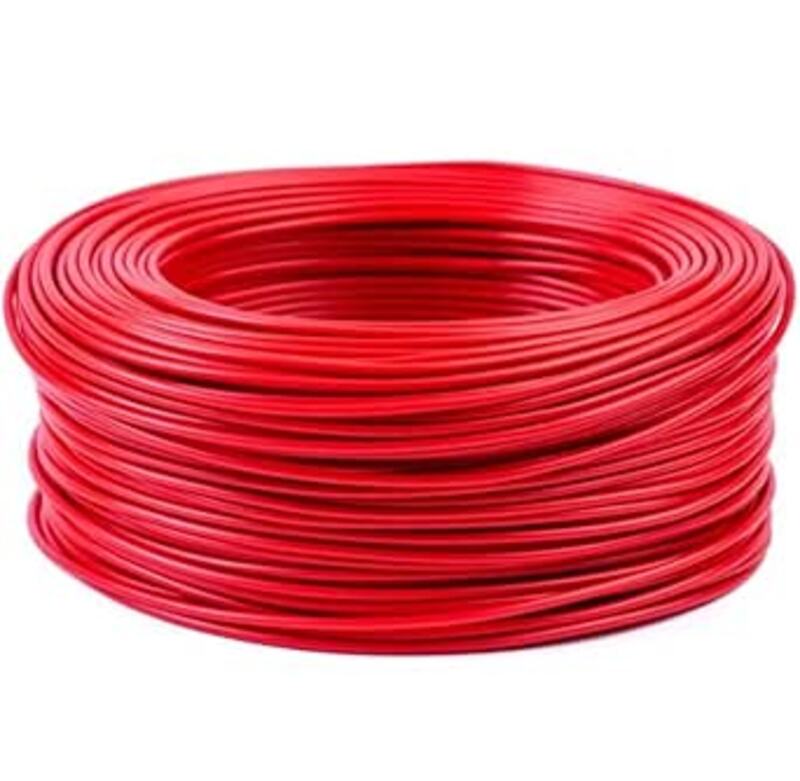 

Oman Cables Single Core 6 SQMM PVC Wire Red Color 500 M Roll - 450/750V