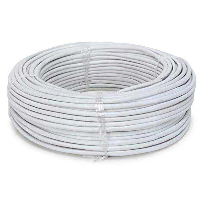 

Ducab Cables Flam Bicc Cable Two core 2.5 SQMM Wire White Colour 500 M