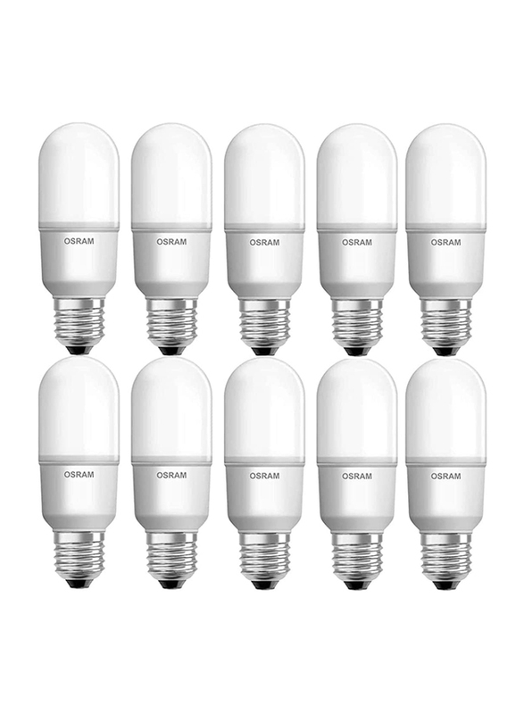 Osram Value Stick LED Bulb, 10W, E27, 10 Pieces, Daylight White