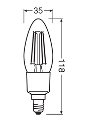 Ledvance LED Smart Bulb, 40W, E14, Warm White