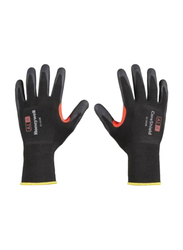 Honeywell Microfoam Nitrile Coating 15 Gauge Nylon Ansi Cut Level A1 Safety Gloves, 21-1515-B9, Black, Large
