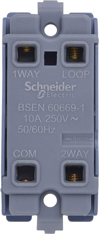 Schneider Electric Lisse - Switch Module - 2 way Retractive - 10A White - GGBL102RW