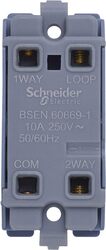 Schneider Electric Lisse - Switch Module - 2 way Retractive - 10A White - GGBL102RW