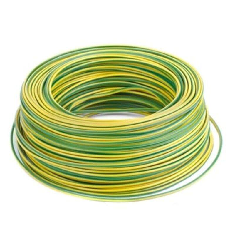 

Oman Cables Single Core Copper Wire 4 SQMM Low Smoke Zero Halogen (LSZH) Yellow / Green Color 91.44 M (100 yards) Roll - 450/750V