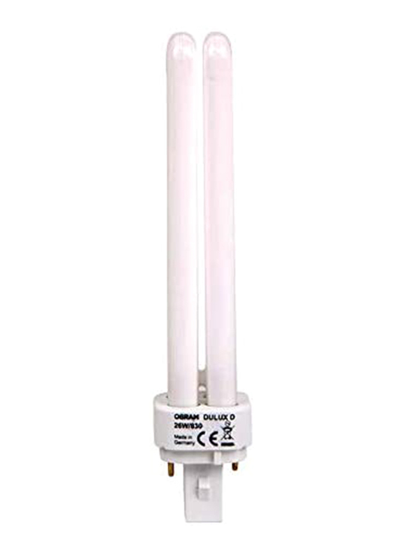 Osram CFL Bulb, 26W, 2 Pin, 5 Pieces, Warm White
