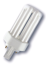 Osram Dulux T Plus Compact Fluorescent Light, 26W, 2-Pin, 4000K, Cool White