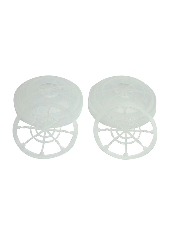 Honeywell North Cover Assembly Filter Retainer for N Series Respirators, N750036, White, 4 Piece