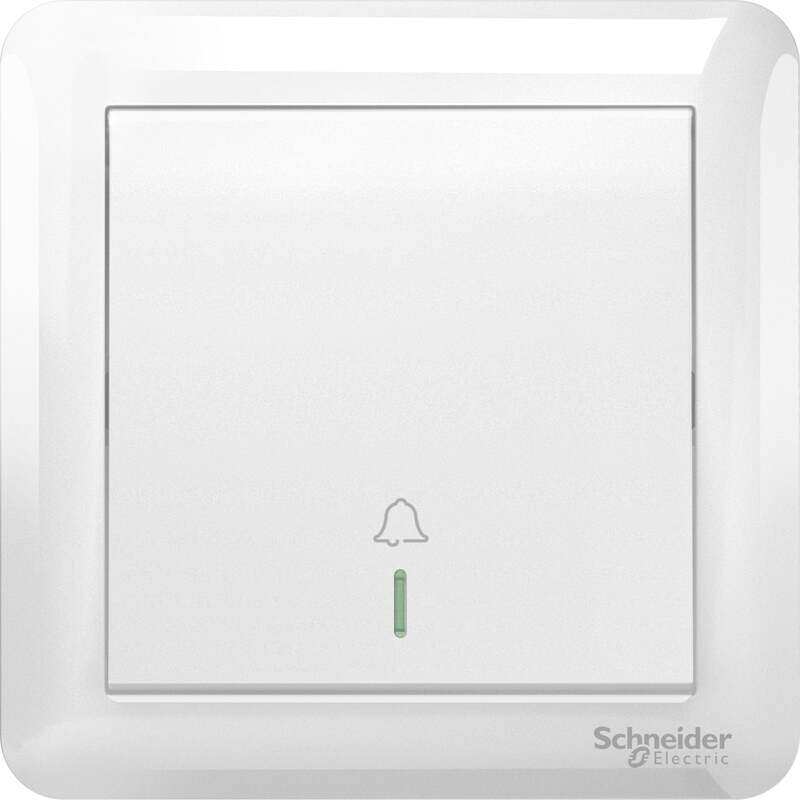 

Scheider Electric Schneider Electric 10A 250V 1 Gang Bell Press Switch, White - A3G31BBPB_WE_G11