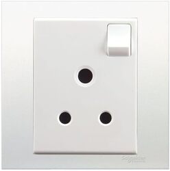 Schneider Electric 15A 250V 1 Gang Switched Socket - KB15/5