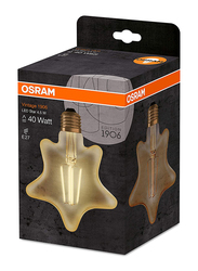 Osram 1906 Star Shape Vintage LED Lamp, 40W, Warm White