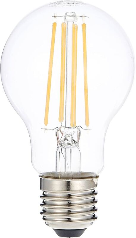 Osram E27 LED bulb Cool White Clear Filament Value Classic A60 7.5W/840 - Pack of 5