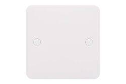 Schneider Electric Lisse - White moulded - blank plate - 1 gang - matt white - GGBL8010S - Pack of 3