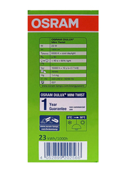 Osram Dulux Superstar Mini Twist Fluorescent Bulb, 23W, E27, 6500K, Cool Daylight White