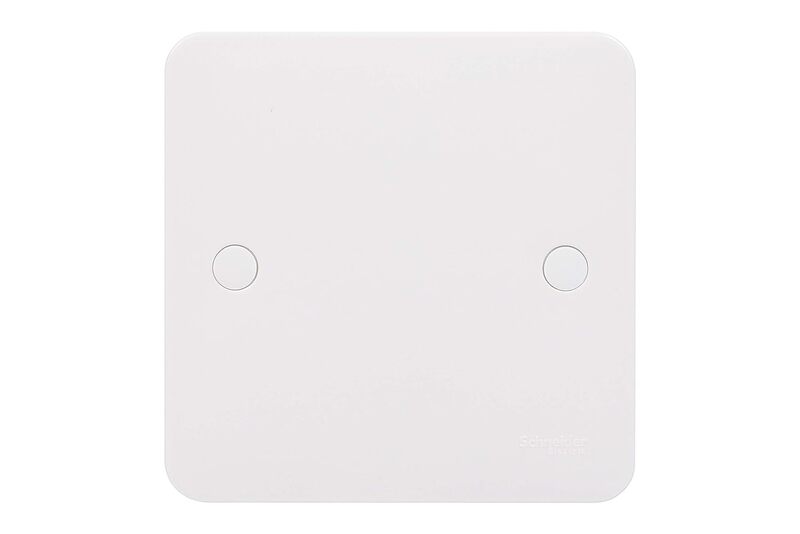 Schneider Electric Lisse - White moulded - blank plate - 1 gang - matt white - GGBL8010S