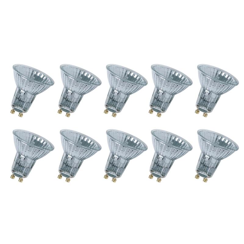 Osram Halogen bulb GU10 Halopar Reflector 50W 2800K Warm White, Dimmable - Pack of 10