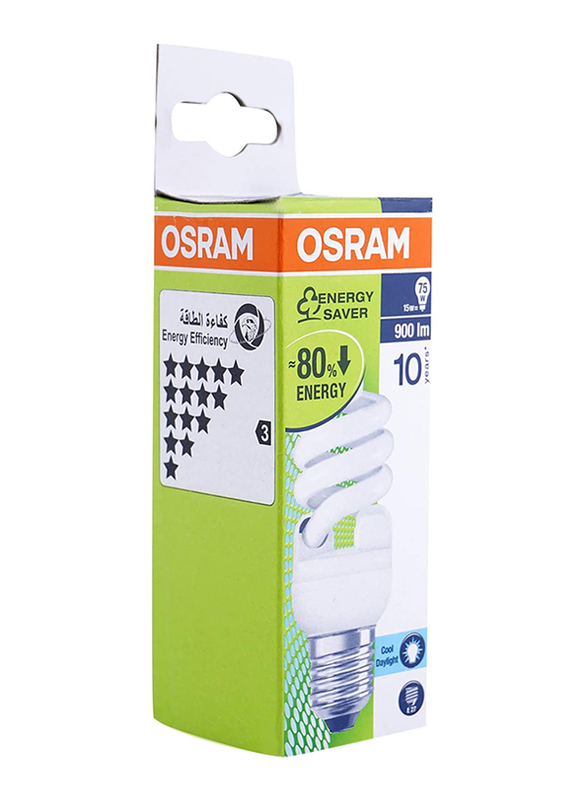 Osram Spiral LED Bulb, 15W, White