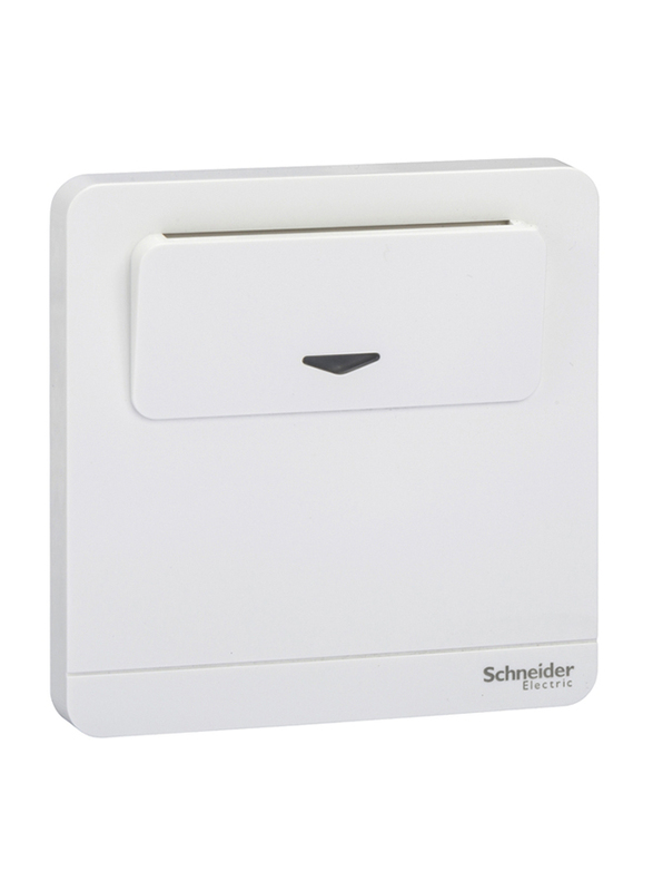 Schneider Electric AvatarOn 16A Card Switch 250V, E8331EKT_WE, White