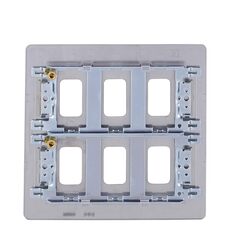 Schneider Electric Ultimate - flate plate Grid system - 6 gangs - stainless steel - GUGS06G-SS