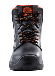 Honeywell Kings KWD301 Mid-Cut Lace Leather Safety Work Boots, Black, Size 8/42EU