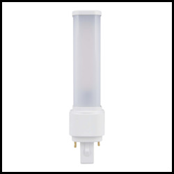 Osram Dulux LED  2 pin bulb D18 EM & AC MAINS V 9W 840 G24D-2, 3000k Warm White