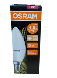 Osram Classic LED Bulb, 4.9W, E14, 10 Pieces, Warm White