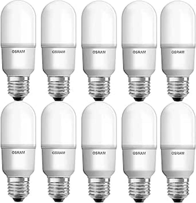 Osram LED Dimmable Bulb E27 Value Stick Warm White Lamp 11W 2700K (Dimmer) Pack of 10