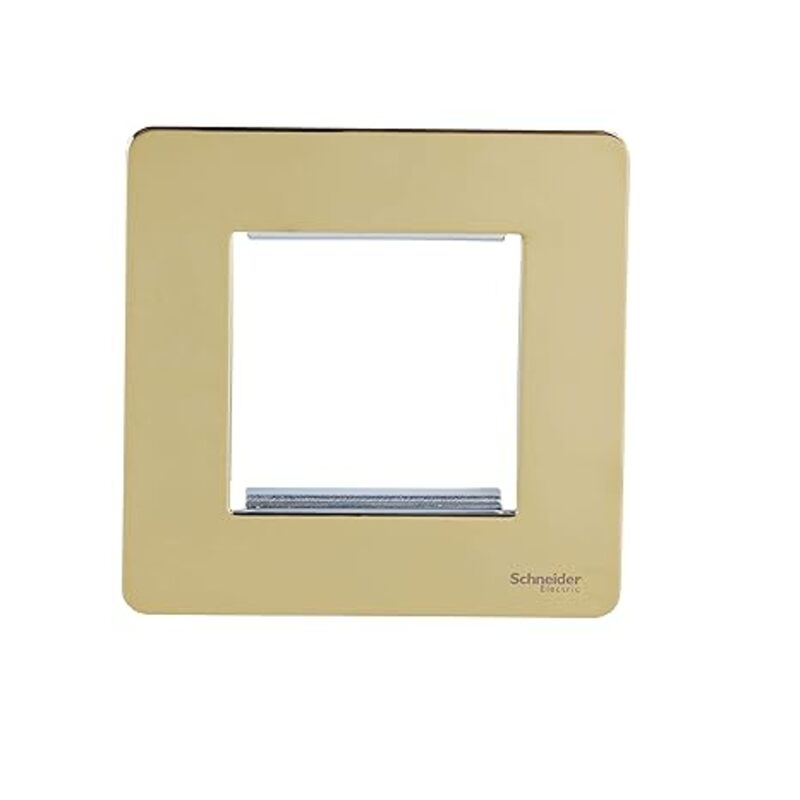 Schneider Electric Ultimate - screwless euro modular - 2 gangs - polished brass - GU8460-PB