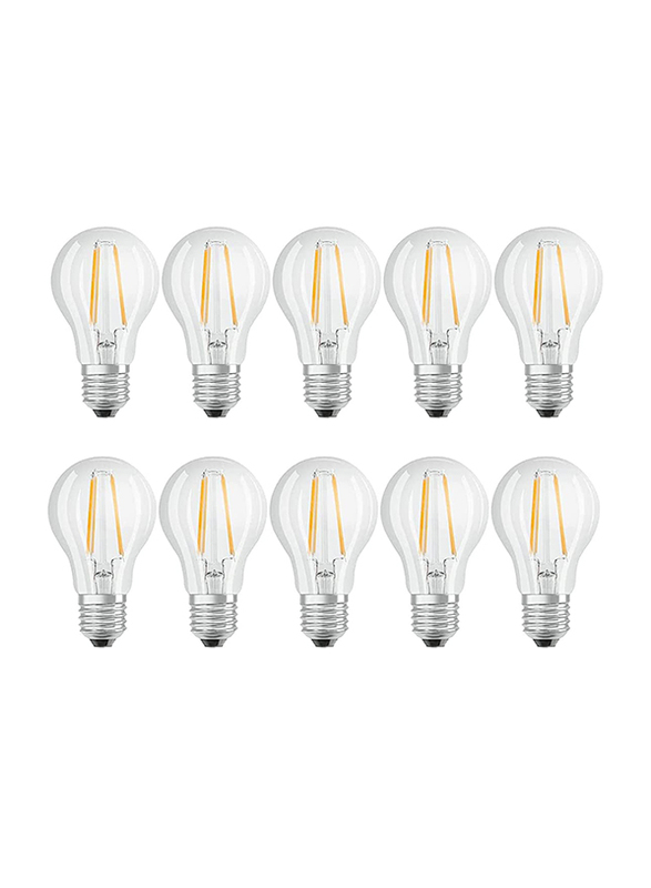 Osram Star Filament LED Bulb, 7W, E27, 2700K, 10 Pieces, White