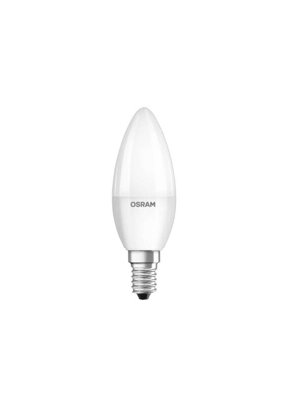Osram E14 Dimmable Candle Lamp LED Retrofit Classic B 4W Warm White 2700K  Frosted