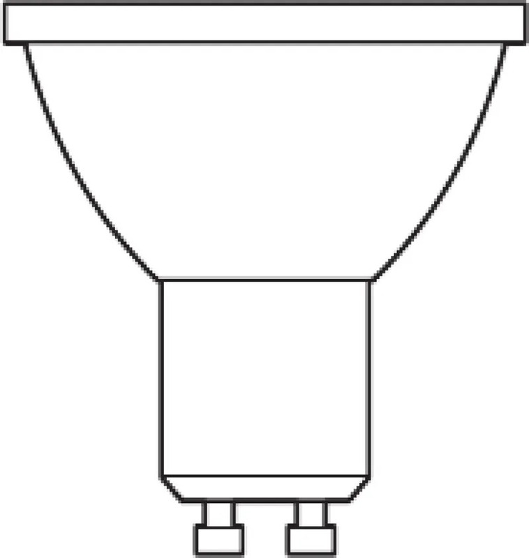 Osram LED Eco PAR16 GU10 Lamp 36 Degree 7.5W, Very Warm White 2700K(Yellow) Dimmable Pack Of 10