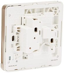 Schneider Electric E8315N_WG_G12 AvatarOn Gold - Single switched socket - 13 A - 230 V - 1 gang -Gold with Neon - Pack of 5