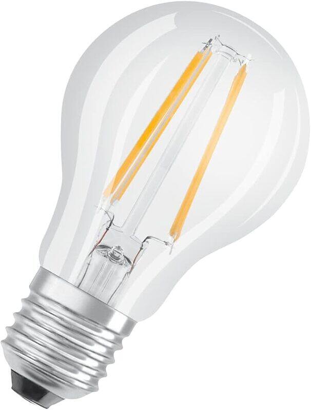 

Osram LED BASE Classic A LED Bulb, 6W (60W Replacement), E27 Base, 2700K Warm White, Clear Glass Pack of 2